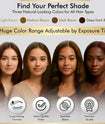 BROWSXPERT Professional Shading Touch-Up Kit — Henna Color Powder with Mixing Dish, Stir & Brush | 3.5g | Natural Look (Deep Dark Brown, Medium Brown, Light Brown)