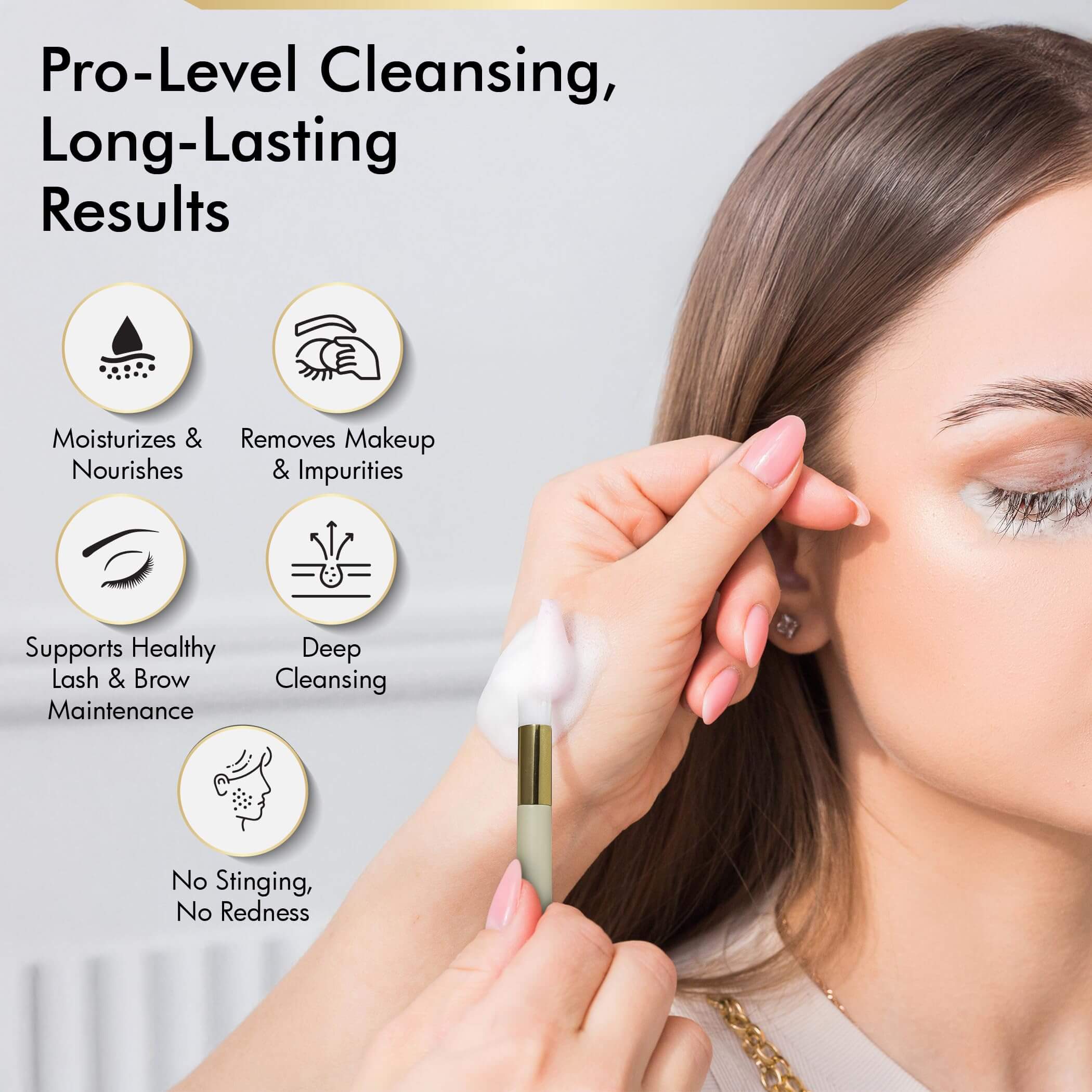 BROWSXPERT Master Brow Starter Bundle (Master Brow Mapping Kit, Shading Henna Powder Touch-Up Kit, Eyebrows Cleanser Foam, Electric Mixer, Plastic Film Wrap)