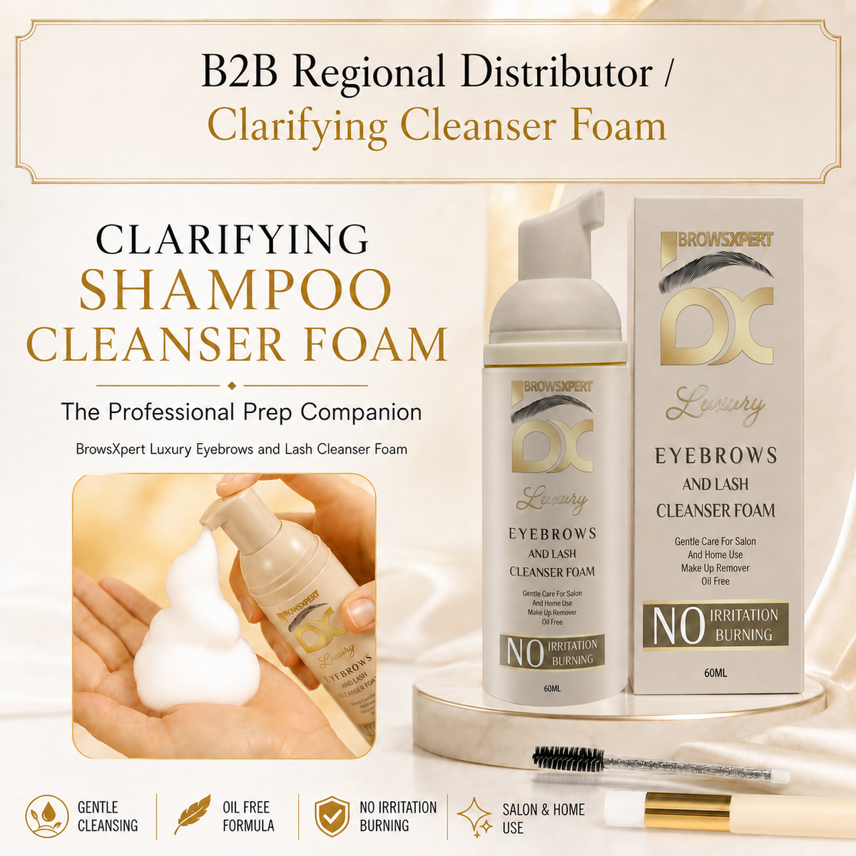 B2B Regional Distributor / Clarifying Cleanser Foam