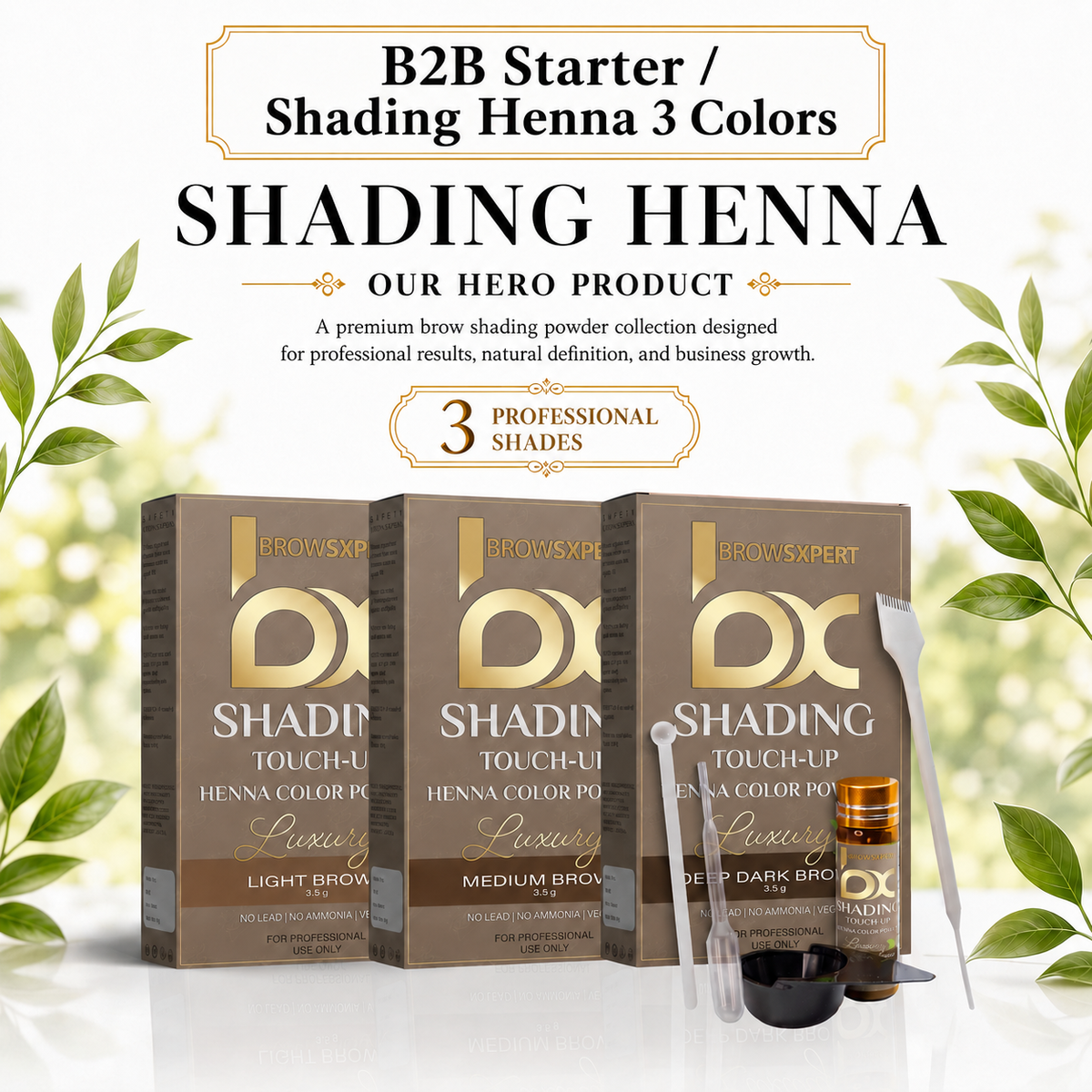 B2B Starter / Shading Henna 3 Colors